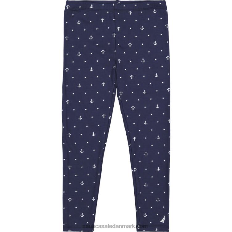 leggings med anker og prikker til piger (7-16) flåde Nautica PZ4T1324