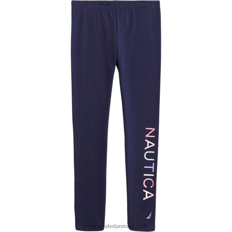 leggings med glitterlogo til små piger (2t-4t) flåde Nautica PZ4T1451
