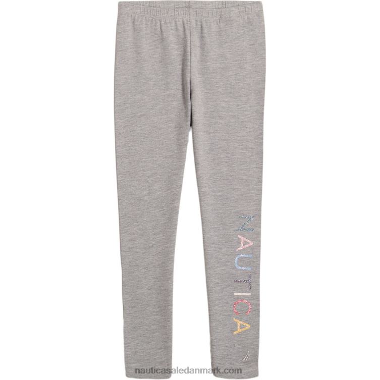 leggings med glitterlogo til små piger (4-6x) grå lyng Nautica PZ4T1308