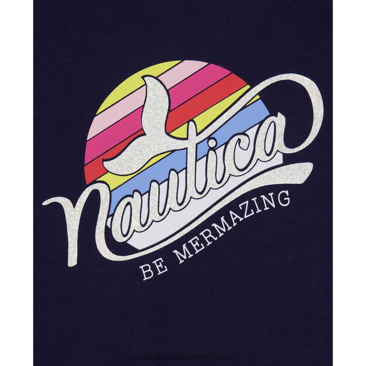 Småpigers hav-t-shirt (4-7) flåde Nautica PZ4T1561