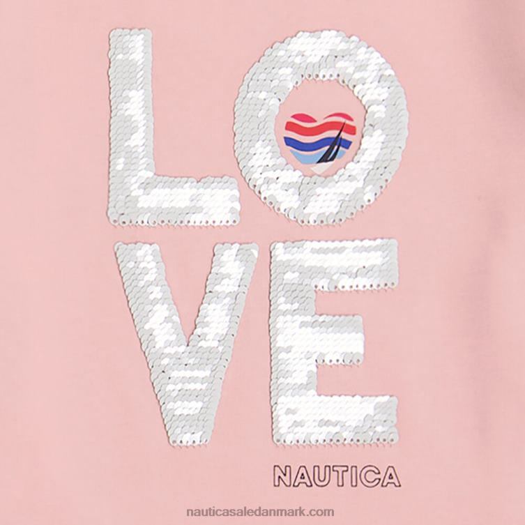 T-shirt med kærlighedshjerte til små piger (4-6x) tomat Nautica PZ4T1445