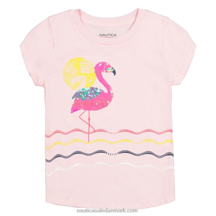 flamingo-t-shirt til små piger (2t-4t) laks Nautica PZ4T1458