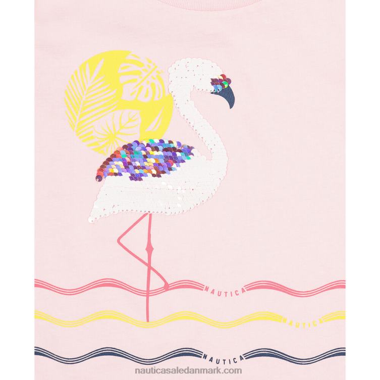flamingo-t-shirt til små piger (2t-4t) laks Nautica PZ4T1458
