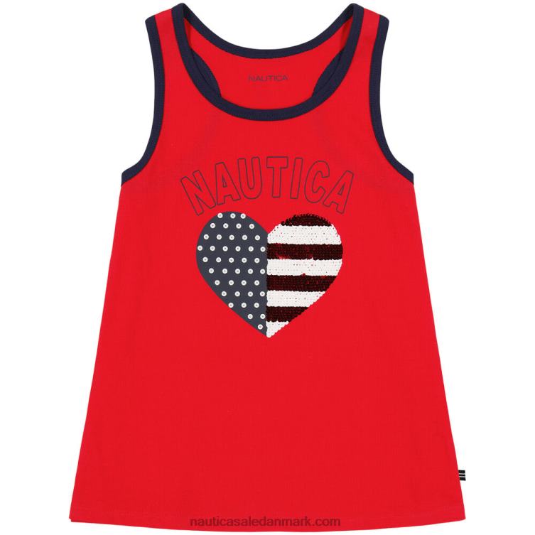 hjertetank med pailletter til piger (7-16) bleg orkidé Nautica PZ4T1516