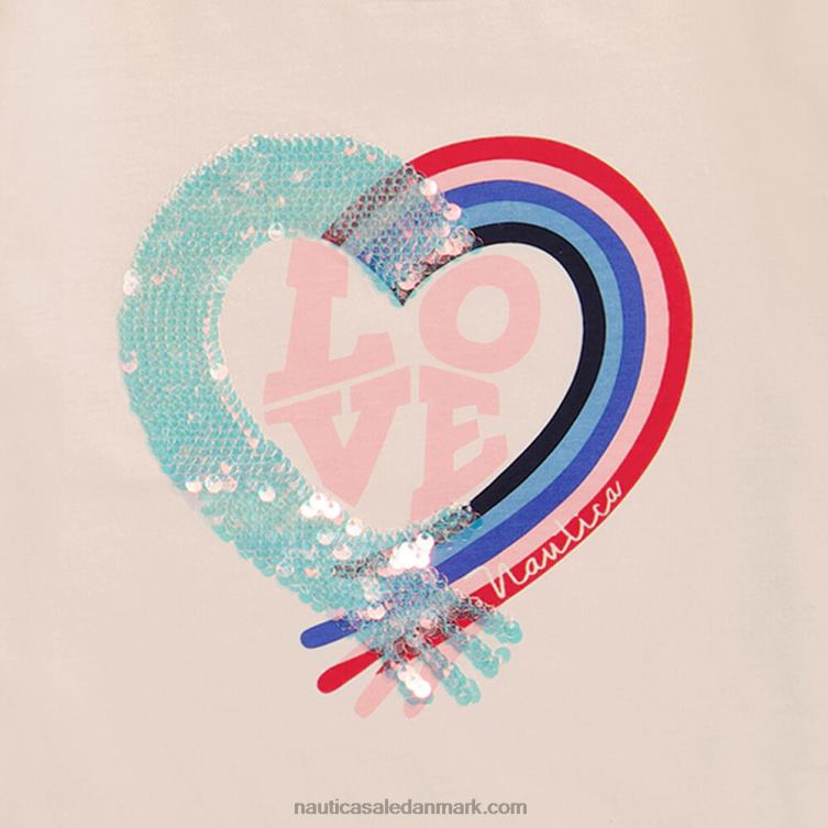 kærligheds-t-shirt til små piger (4-6x) hvid kasket Nautica PZ4T1444