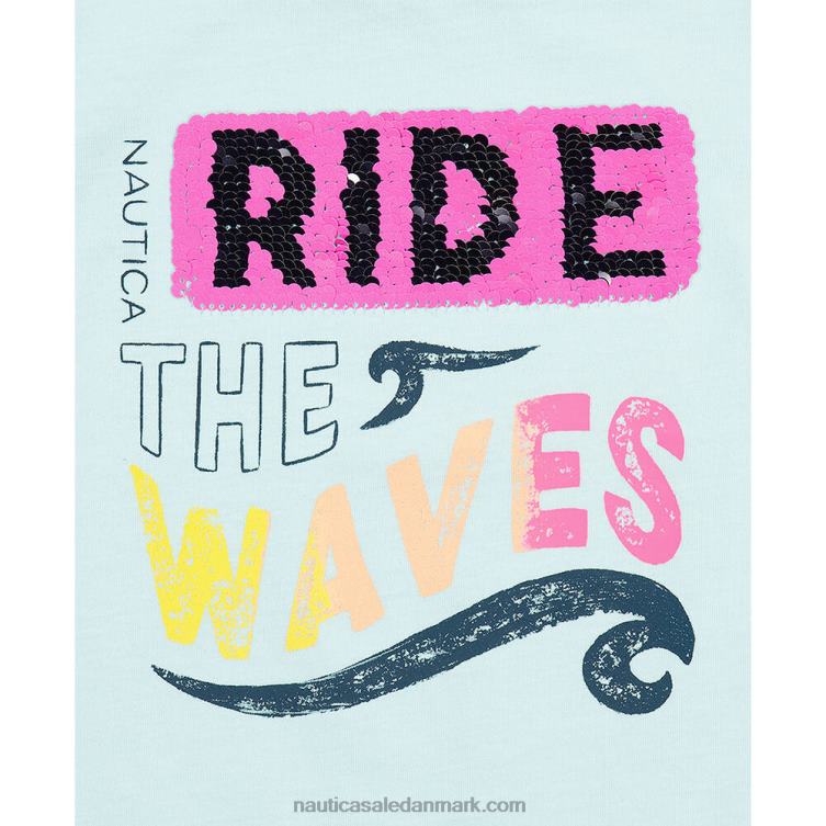 småbørnspigers find the waves t-shirt (2t-4t) slidt chambray Nautica PZ4T1419