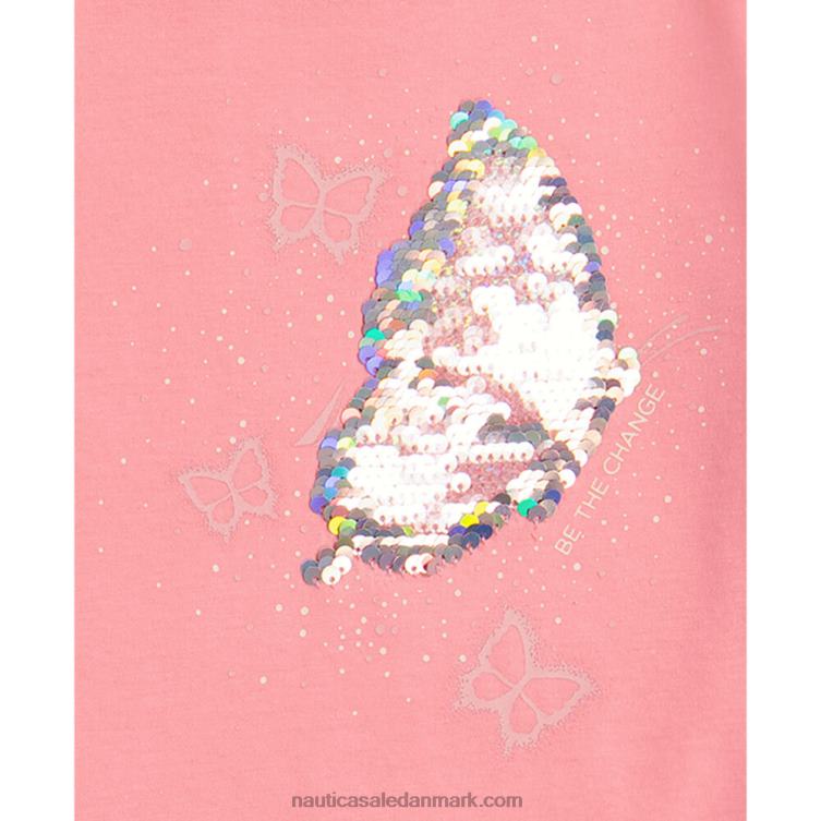 små piger\' be the change t-shirt (4-6x) leis pink Nautica PZ4T1380