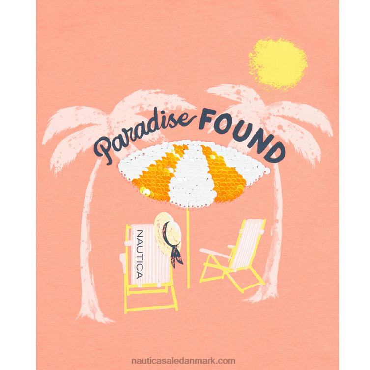 små piger paradis fundet t-shirt (4-6x) krydstogt Nautica PZ4T1450