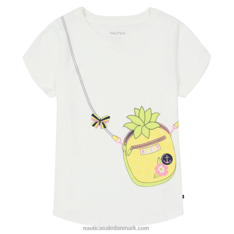 t-shirt i håndtaske med ananas til piger (7-16) antik hvidvask Nautica PZ4T1471