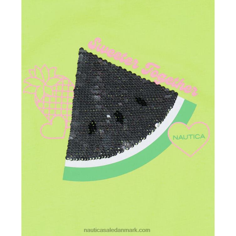 t-shirt med pailletter til små piger med vandmelon (2t-4t) biscay krikand Nautica PZ4T1558