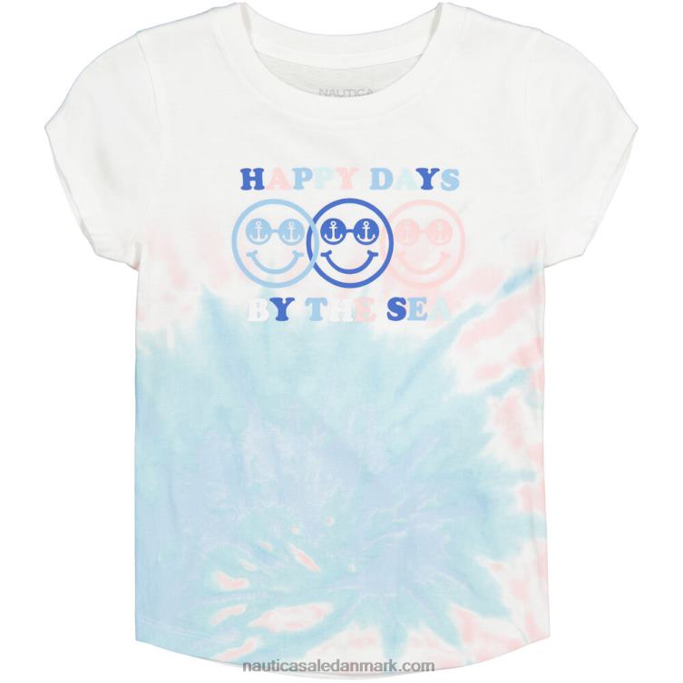 t-shirt til små piger med glade dage (2t-4t) antik hvidvask Nautica PZ4T1395