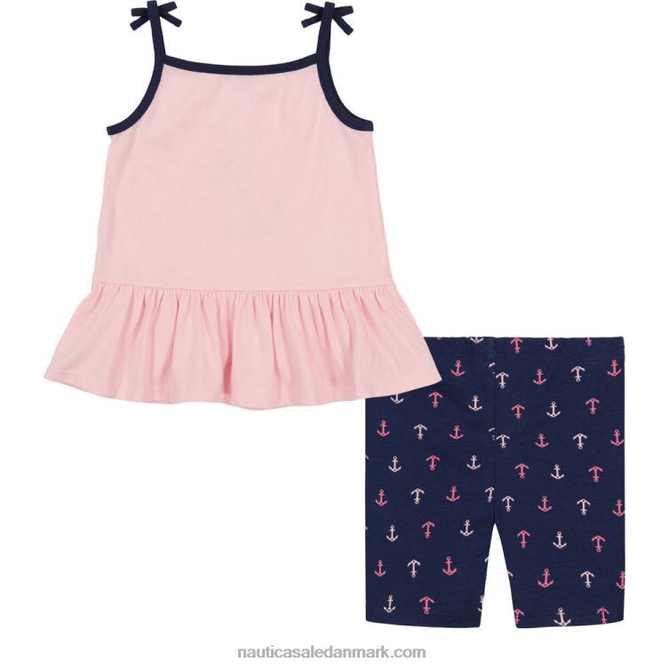 småbørn piger tank 2 stk cykel kort sæt (2t-4t) hindbær Nautica PZ4T1500