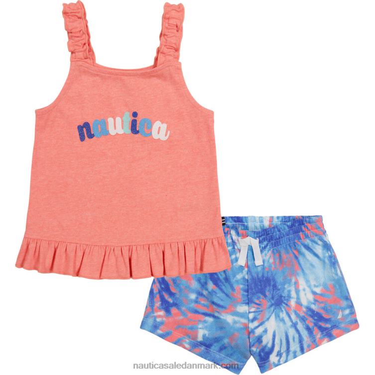 toddler piger tank 2 stk frotté kort sæt (2t-4t) riggin rød Nautica PZ4T1468