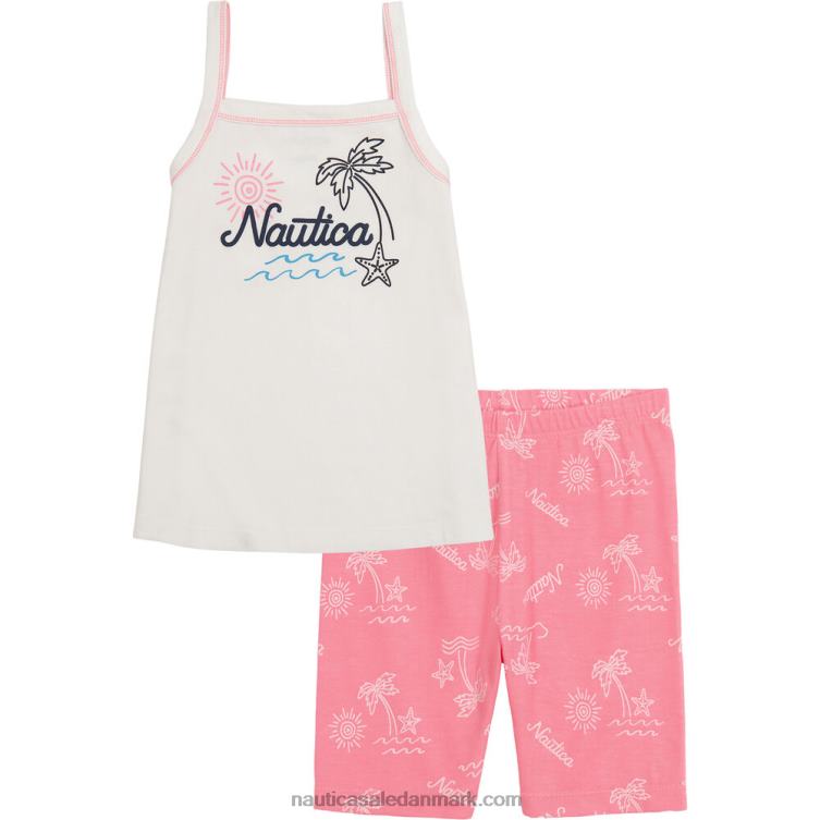 tunika til småbørn piger 2 stk cykelkort sæt (2t-4t) gul Nautica PZ4T1502