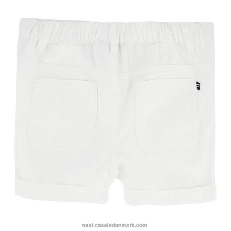 pull-on shorts med manchetter til piger (7-16) antik hvidvask Nautica PZ4T1339