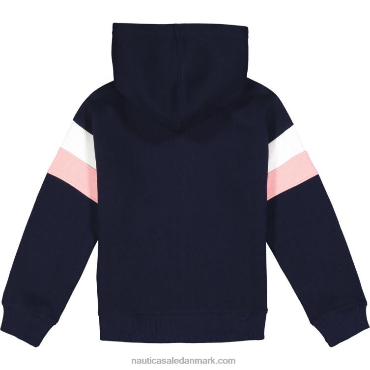 hættetrøje i colorblock fleece til små piger (2t-4t) flåde Nautica PZ4T1333