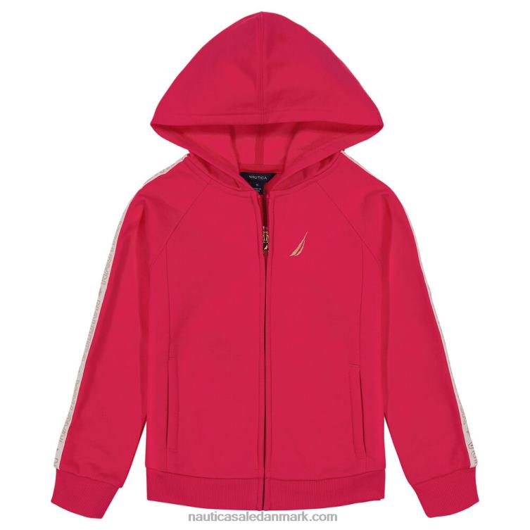 hættetrøje med fuld lynlås i siderne til små piger (2t-4t) mørk akacie Nautica PZ4T1378