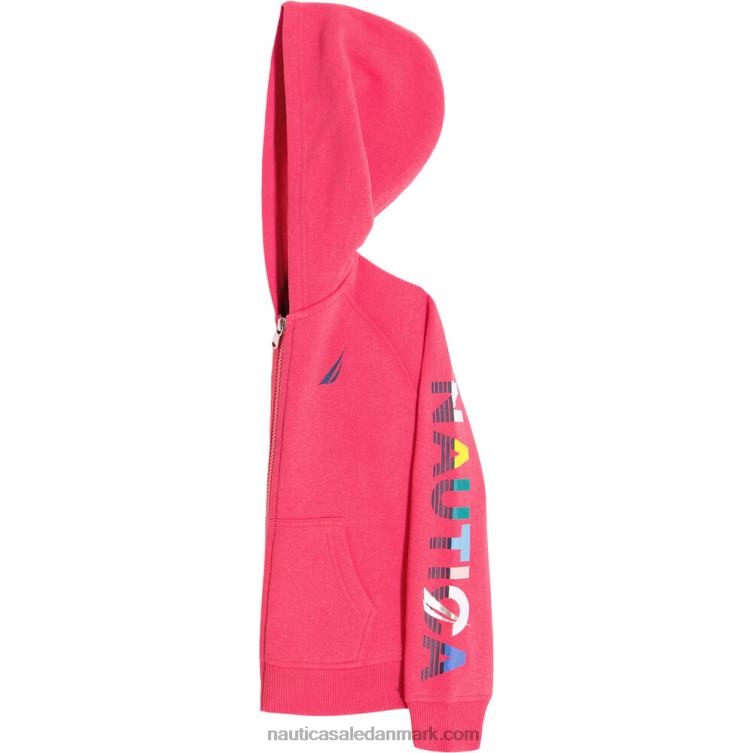 hættetrøje med fuld lynlås til små piger med logoærme (4-6x) mørk akacie Nautica PZ4T1397