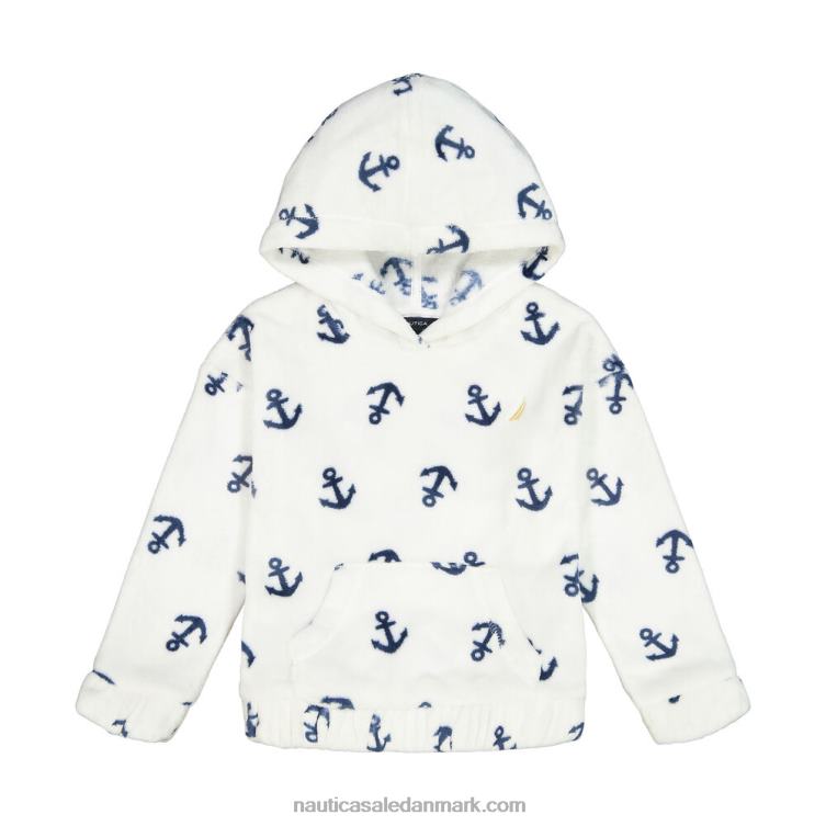 hyggelig ankertrøje med hættetrøje til piger (7-16) hvid Nautica PZ4T1312